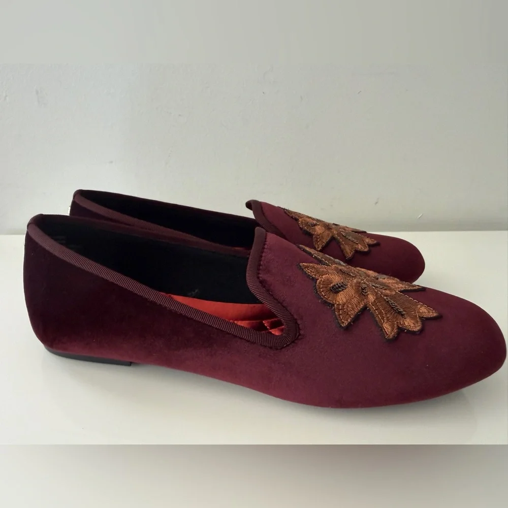 BIRDIES The Starling Loafers Flats Shoes Size 9, Embroidered - Picture 2 of 6